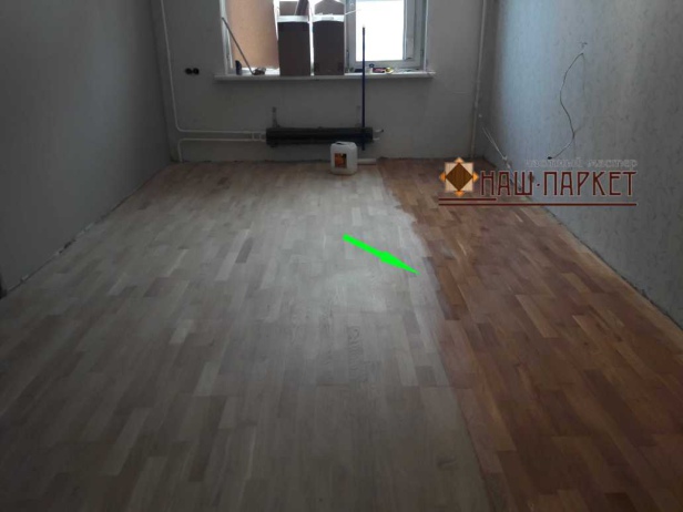 Циклевка дубового паркета