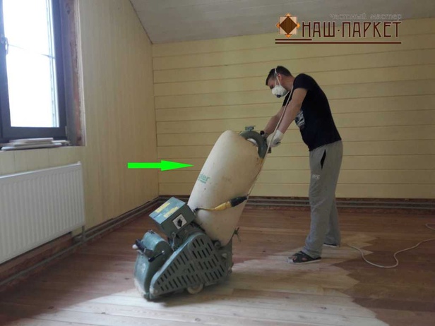 Циклевка пола на даче